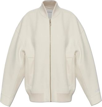 Sportmax Ondata Bomberjack - Dames - Bomber jackets - Beige - 2XS - Wol - Jassen
