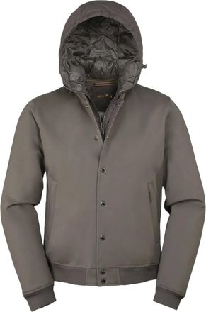 Moorer Giacca Callum-TZ con cappuccio - Grigio