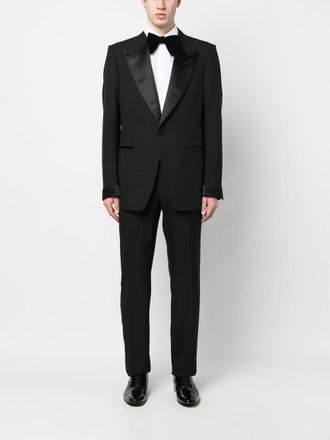 Tom Ford Mens Suit Shelton Black Wool Suits