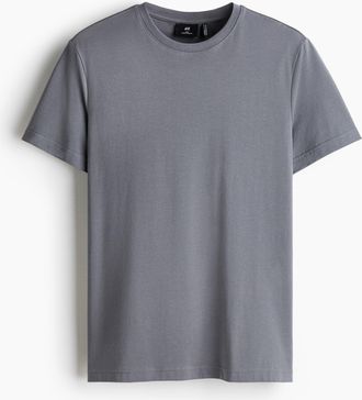 H&M COOLMAX T-Shirt Slim Fit - Grau