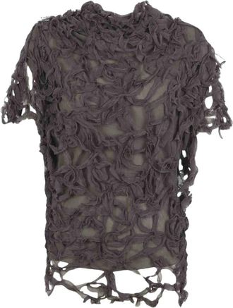 Cortana Embull Asymmetric Top - Dames - Blouses - Grijs - 2XS - Overhemden