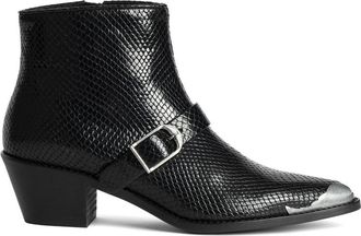Zadig&Voltaire Tylow Wild Mirror Buckled Cowboy Boots