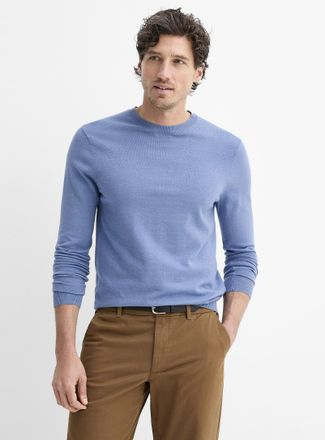Le 31 Mens Silky knit crew-neck sweater