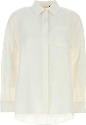 Max Mara White Regular Solid Shirt
