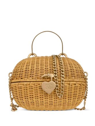 Chanel Borsa tote con lucchetto a cuore 2005-2006 - Toni neutri