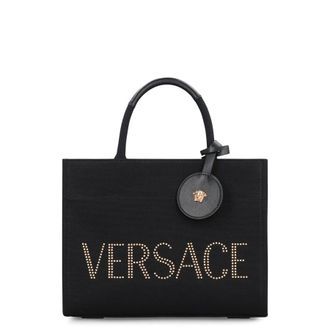 Versace Small Canvas Tote Bag