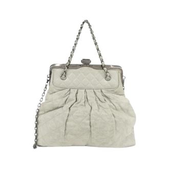 Chanel Pre-owned Calf Shoulder Bag - Dames - Pre-owned - Grijs - Maat: ONE Size Leer
