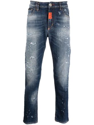 Philipp Plein straight-leg denim jeans - Blue