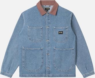 Stan Ray Mens Stan Ray Coverall Jacket - Stone Denim - Size: Regular/36