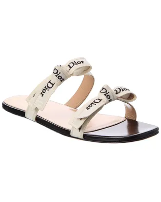 Dior Jadior Canvas & Leather Sandal