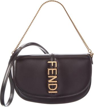 Fendi Fendi Fendigraphy Leather Wallet On Chain