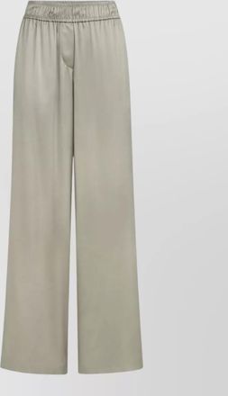 Brunello Cucinelli silk high-rise wide-leg trousers
