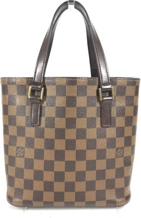 Louis Vuitton Brown Damier Canvas Ebene Damier Canvas Handbag Tote Bag (Pre-Owned)