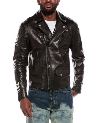 Palm Angels Leather Jacket