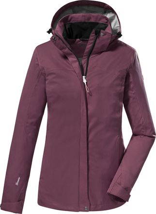 Killtec Outdoorjacke KILLTEC KOS 133 WMN JCKT, Damen, Gr. 40, lila (aubergine), Oberstoff: 100% Polyester, Futter: 100% Polyester, Jacken Outdoorjacke, Wasser
