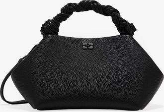 Ganni Black Grained Small Bou Bag