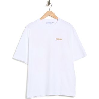 Off-white Tape Arrow Skate T-Shirt in White-Citrus at Nordstrom Rack, Size Xx-Large