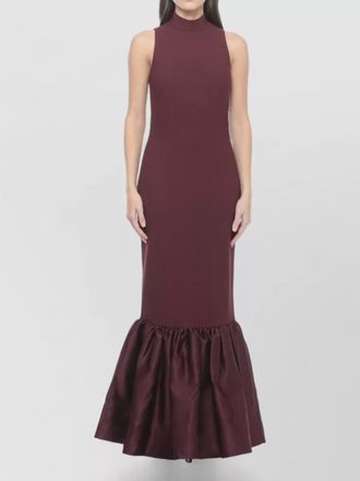 Rotate sleeveless flared hem maxi dress