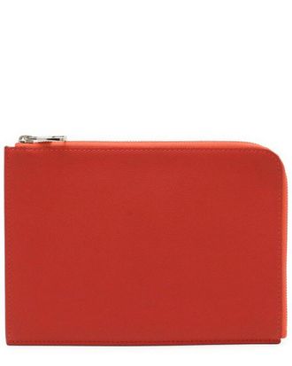 Louis Vuitton Red Calfskin Pochette Jour Pm Clutch (Authentic Pre-Loved)