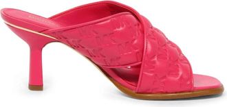 Michael Kors Gideon Muile Sandaal - Dames - Muiltjes - Roze - 38 EU - Leer - Schoenen