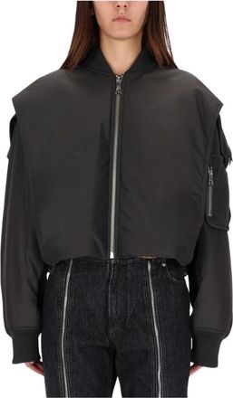 Jean Paul Gaultier De Bomberjack met Capuchon - Dames - Bomber jackets - Grijs - S - Polyester - Jassen