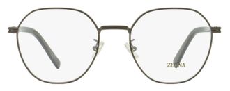 Ermenegildo Zegna EZ5270-H Geometric Round Metal-Acetate Eyeglasses - Gray