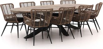 Intenso Furniture Intenso Asti/Rough-Y Ellips 280cm dining tuinset 9-delig