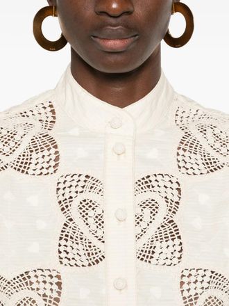 Zimmermann Womens Wanderlust Scalloped Shirt Ss26 W