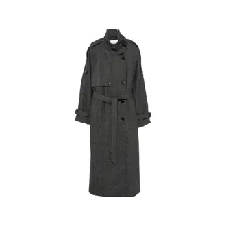 Gestuz Herringbone Belted Coat