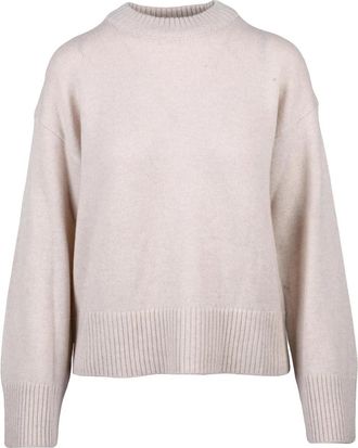 Selected Crew Neck Pullover in Fine Wool-Cashmere Blend