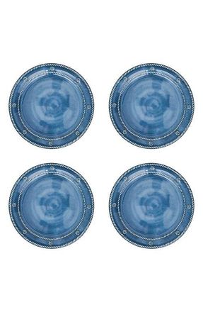 Juliska Berry & Thread Set of 4 Melamine Dessert Plates in Ocean at Nordstrom