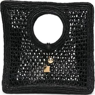 Jacquemus Le Petit Carre Spiaggia Rafia Handbag
