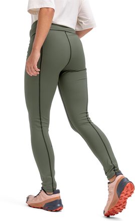 Maier Sports Funktionsleggings MAIER SPORTS Da-Tight el. MS FAV Long Tight W, Damen, Gr. 34, N-Gr, gr&uuml;n goose, Obermaterial: 85% Polyamid, 15% Elasthan, Hosen Funk