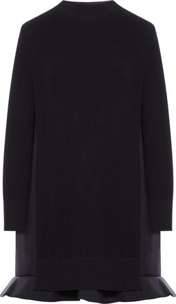 sacai NEOPRENE DRESS WITH MESH INSERTS - Sacai - Woman