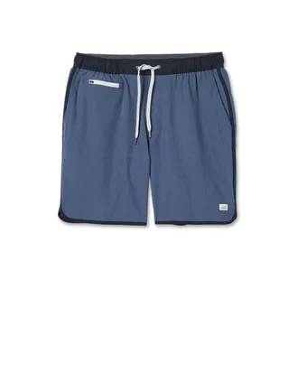 Vuori Clothing Banks Shorts Unlined 7 | Azure Linen Texture | Medium