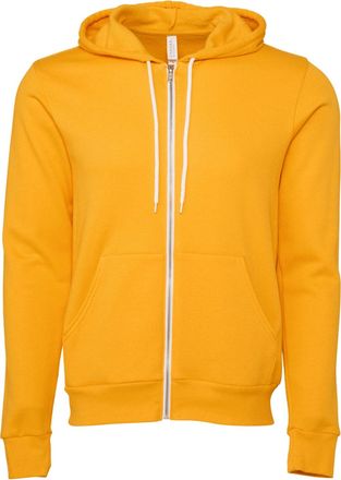 Bella + Canvas Canvas Unisex Zip-up Polycotton Fleece Hooded Sweatshirt / Hoodie