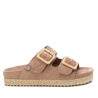 Xti Womens Flat Sandals In Taupe