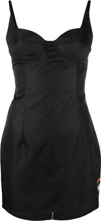 Heron Preston satin corset mini dress - women - Polyester/Polyamide - 38 - Black