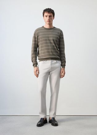 Mango Pantaloni regular-fit 100% cotone grigio ghiaccio - Uomo - 44 - MANGO MAN