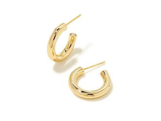 Kendra Scott Colette Huggie Womens Earrings Earring Gold Metal, Brass