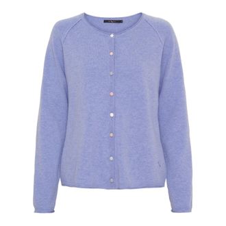 BTF-CPH Btfcph - Fijngebreide Kasjmier Cardigan - Dames - Truien - Blauw - Maat: XS Kasjmier