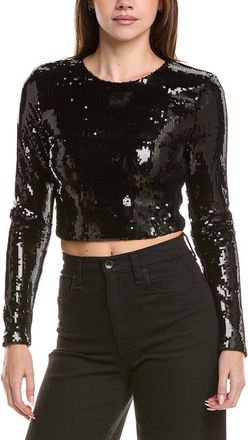 L'agence LAgence Rogan Crop Sequin Top