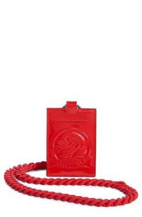 Longchamp Gloss Lanyard Card Holder in Vermilion at Nordstrom Rack