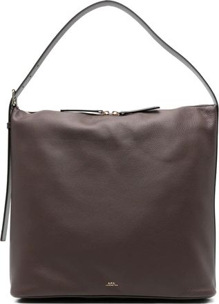 A.P.C. Borsa tote Vera in pelle - Marrone