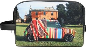 Paul Smith Mini At Langar Hall Washbag - Heren - Toilettassen - Veelkleurig - 2XS - Leer - Tassen