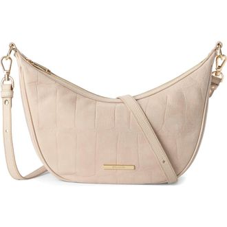 Brahmin Percy Leather Shoulder Bag in Beige at Nordstrom