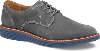 Johnston & Murphy Upton Plain Toe Derby in Gray Nubuck at Nordstrom, Size 10.5
