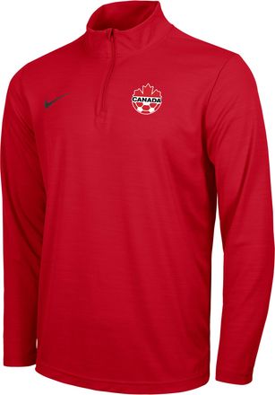 Nike Canada Nike Mens Dri-FIT 1/4-Zip Intensity Top in Red | M53803ILUNR-CAN