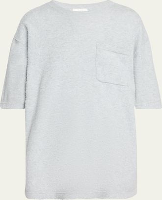 The Row Kaddy Textured Short-Sleeve T-Shirt