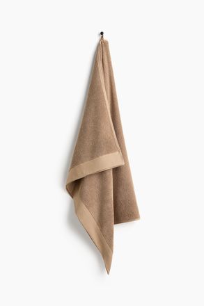 H&M Badelaken aus Baumwollfrottee - Beige
